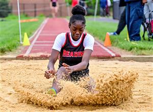 Long jump girl