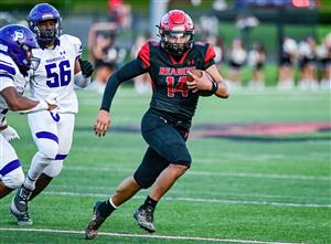 Football player running